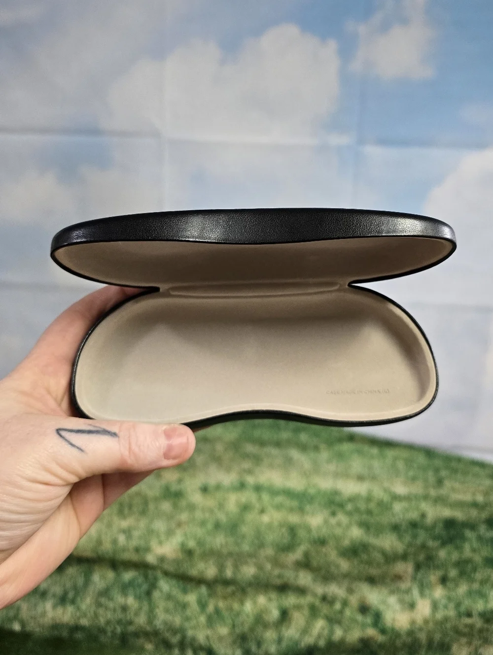 Ray-Ban Black Leather Glasses Hardcase